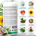 Nano-Hydroxyapatite Oil Pulling Whitening Mouthwash for Teeth and Gums, Natural & Organic, Whitens Teeth, Strengthens Enamel, Fights Bad Breath & Plaque – Smooth & Non-Greasy – for Adults - 16Oz
