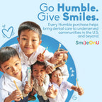 The Humble Co Plant-Based Soft Bristle Toothbrushes, 5 Pack - Manual Tooth Brush Set for Adults - Made with Plant Based Materials & Bpa-Free Bristles - Dental Oral Care & Hygiene