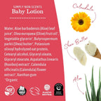 Simply Non-Scents Baby Lotion for Dry Skin - Calendula Cream for Newborn Skin Care - 8 Oz - Fragrance Free - Infant Essentials