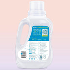 Laundry Detergent Liquid, 100 Loads - Dermatologist Tested Laundry Soap - Hypoallergenic, EPA Safer Choice Certified, Plant-Powered - Free & Clear, 50 Fl Oz (Pack of 2)