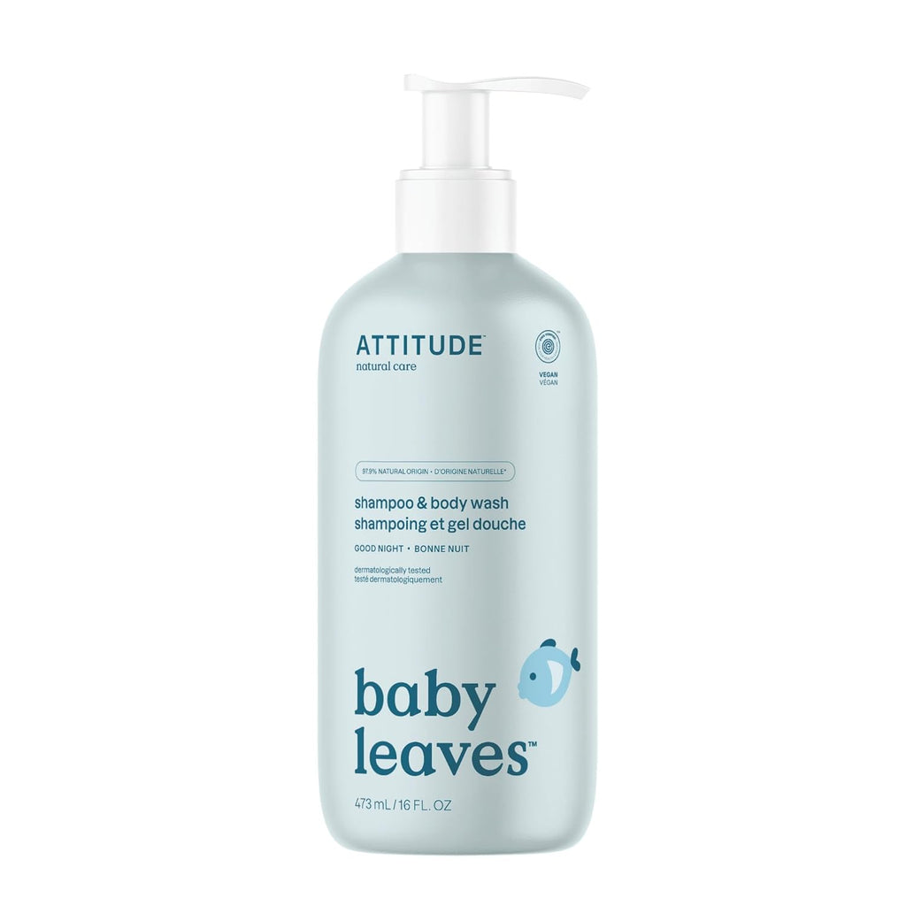 2-In-1 Shampoo and Body Wash for Baby, EWG Verified, Dermatologically Tested, Vegan, Good Night, 16 Fl Oz