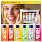 USDA Organic Lip Balm Set, 6 Pack – Organic Beeswax, Cocoa Butter & Vitamin E Lip Balm for Dry Lips – Moisturizing Natural Lip Care with Assorted Fruit Flavors
