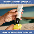 Cradle Cap Baby Hair Treatment Kit - Includes Bye-Bye Cradle Cap Gel, Cradle Cap Silicone Brush, & 3.5Oz All over Ointment - Gentle for Babies’ Sensitive Skin