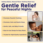 Organic Nighttime Baby Tooth Oil for 4 Months+ (0.5 Fl Oz) - Baby Teething Relief Oil* for Soothing & Massage for Tiny Gums* - Organic Blend of Essential Oils & Sleepy Time Herbs*