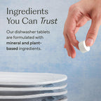 Dishwasher Tablets – 120 Ct | Plastic-Free, Fragrance-Free, Human-Safe | Delivers a Powerful Clean without Harsh Chemicals (40 Count, Pack of 3)