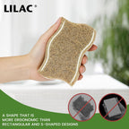 12 Pack Natural Cellulose Sponges for Dishes - Non-Scratch Kitchen Scrub Sponges - 100% Biodegradable & Eco-Friendly Cleaning Sponges for Non-Stick Cookware, Bathroom & Household