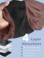Period Underwear for Women Heavy Flow Leakproof Menstural Underwear Period Shorts 5 Pack