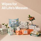 Baby Wipes for Sensitive Skin, Hypoallergenic, Fragrance-Free, Multi-Use, Pattern Play Design, 720 Count (10 Packs of 72)