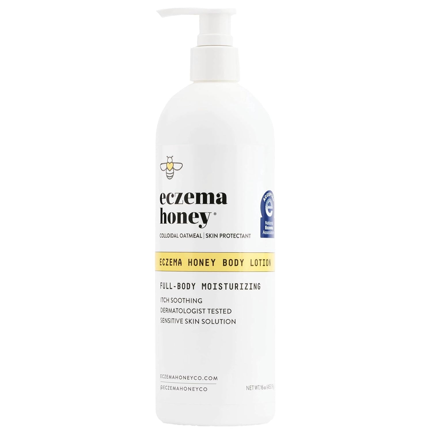 Oatmeal Body Lotion - Hand & Body Cream for Eczema Relief - Natural Dry Skin Repair (16 Oz)
