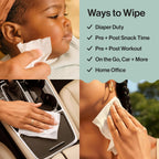 Baby Wipes for Sensitive Skin, Hypoallergenic, Fragrance-Free, Multi-Use, Pattern Play Design, 720 Count (10 Packs of 72)