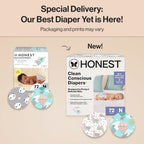 Comfort Dry Disposable Daytime Diapers for Sensitive Skin, Hypoallergenic, above It All + All the Alpacas, Club Box Size Newborn 72 Count