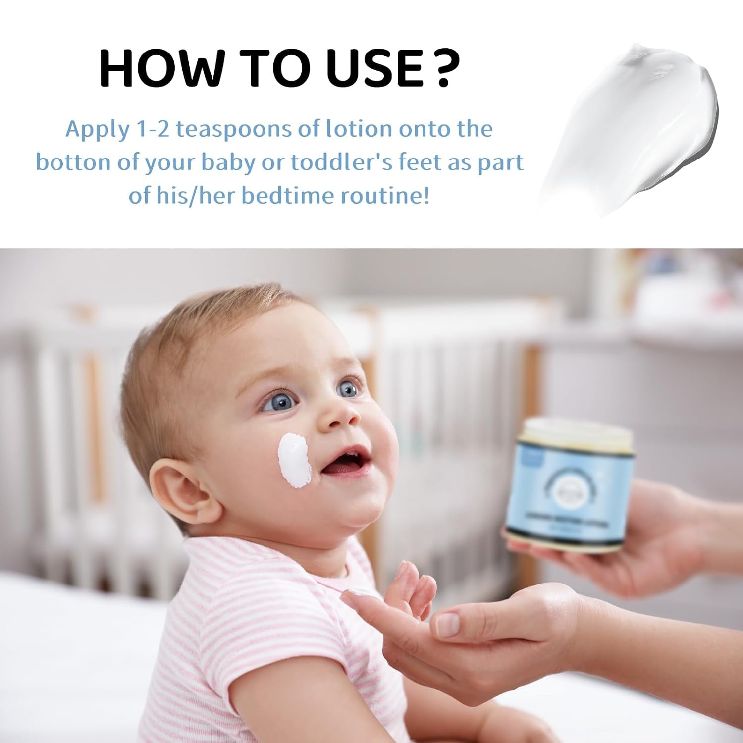 Magnesium Lotion for Kids - Organic Magnesium Lotion for Babies - Soothing Relief & Relaxation - Topical Magnesium Cream Calms Children at Bedtime & Night - without Melatonin (4 Oz)
