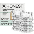 Baby Wipes for Sensitive Skin, Hypoallergenic, Fragrance-Free, Multi-Use, Pattern Play Design, 720 Count (10 Packs of 72)