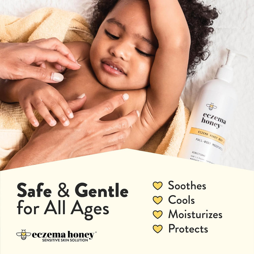 Oatmeal Body Lotion - Hand & Body Cream for Eczema Relief - Natural Dry Skin Repair (16 Oz)