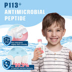Mouthwash for Kids P113+ Peptide anti Cavity Mouth Rinse Alcohol Free for Teeth and Gums Safe Oral Hygiene for Newborn to Toddler 11.8 Fl Oz (11.8 Fl Oz, Strawberry)