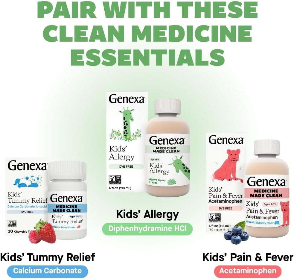 Kids Allergy Care | Drug Free, Non-Drowsy Children'S Allergy & Decongestant Remedy | Vegan & Non-Gmo | Homeopathic Relief Made Clean | Organic Acai Berry Flavor | 60 Chewable Tablets Ages 3-11