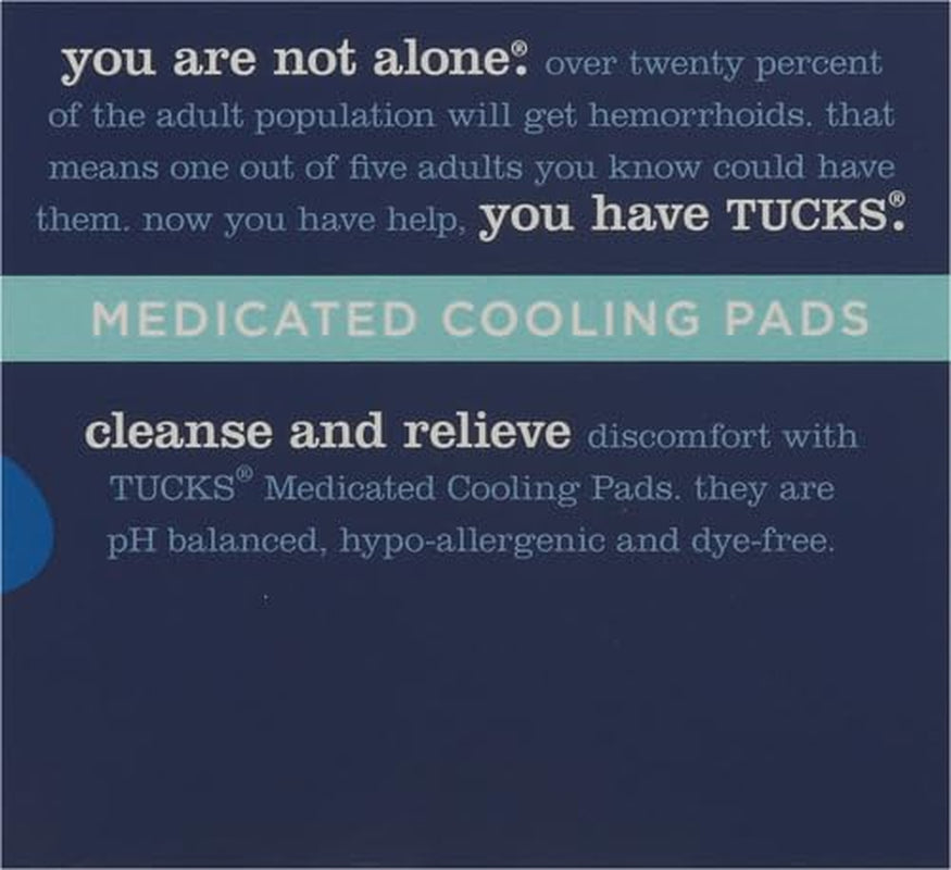 Medicated Cooling Pads, 100 Count – Hemorrhoid Pads with Witch Hazel, Cleanses Sensitive Areas, Protects from Irritation, Hemorrhoid Treatment, Medicated Pads Used by Hospitals