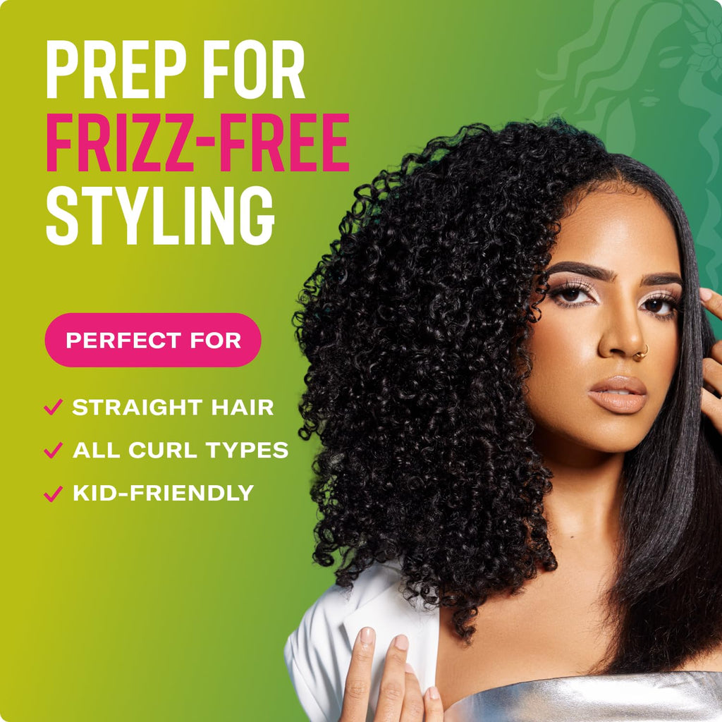 Avocado & Tamanu Anti-Frizz Shampoo - Sulfate Free Smoothing Shampoo for Textured Curly & Straight Styles, Humidity Resistant Hair Care & Moisture Replenishing Scalp Cleanser, 12Oz