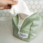 Reusable Baby Wipes, 100% Cotton Washcloths, Soft and Absorbent Towels for Newborn Bath and Face, Includes 20 Wipes with 1 Waterproof Pod for On-The-Go Moms, Ideal for Sensitive Skin