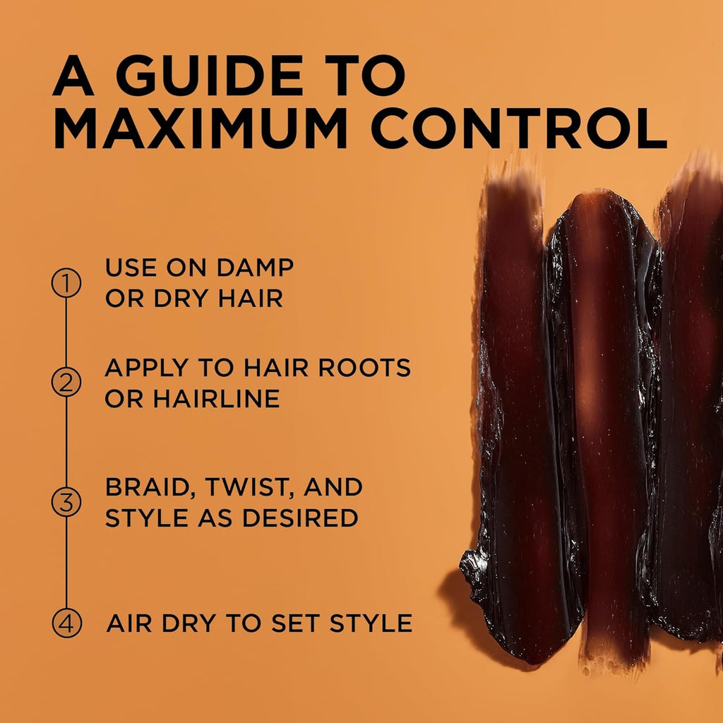 Black Castor Miracle Extra Hold Braid, Loc, Twist Gel - Extreme Hold Braiding Hair Gel, Edge Control & Tames Frizz, No Flake | Natural Ingredients, Coconut Oil | 8Oz