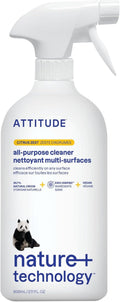 All Purpose Cleaner Spray, EWG Verified, Vegan, Made with 94% Plant-Based Ingredients, Streak-Free for Kitchen, Bathroom, Glass & More, Citrus Zest Scent, 27.1 Fl Oz