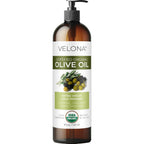 USDA Certified Organic Olive Oil - 8 Fl Oz | 100% Pure and Natural Carrier Oil | Extra Virgin, Unrefined, Cold Pressed | Cooking, Dressing, Face, Hair, Body & Skin Care | Use Today - Enjoy Results
