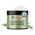 Organics Rosemary Mint Strengthening Hair Mask, Deep Conditioning Treatment Enriched with Biotin, Honey & Coconut Oil - Helps Encourage Longer, Healthier Strands, 12 Ounce