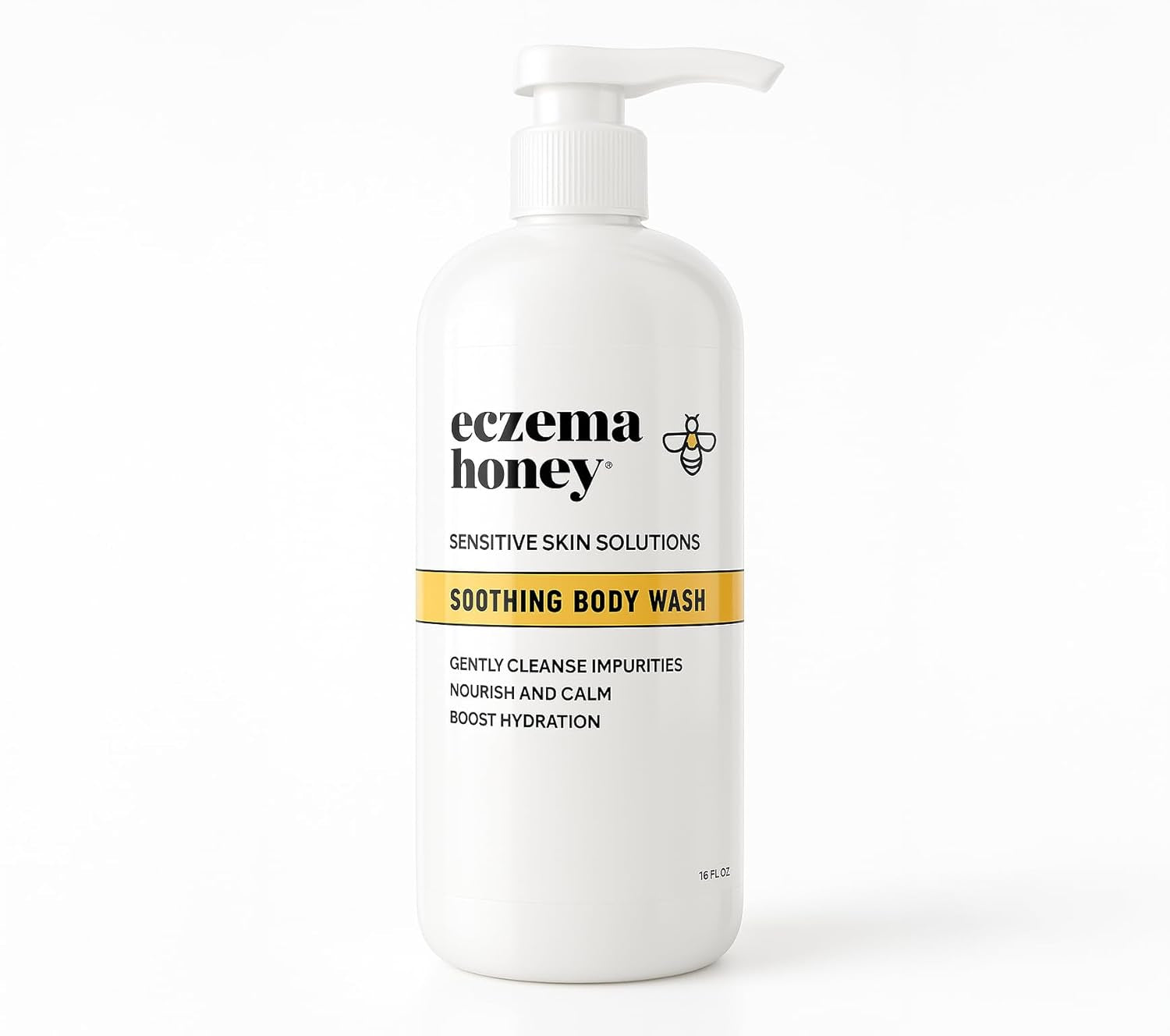 Soothing Body Wash - Daily Shower Gel & Eczema Treatment - Sensitive Skin Body Wash for Adults, Kids, & Babies - Body Cleanser for Eczema Relief (13 Oz)