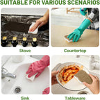 12 Pack Natural Cellulose Sponges for Dishes - Non-Scratch Kitchen Scrub Sponges - 100% Biodegradable & Eco-Friendly Cleaning Sponges for Non-Stick Cookware, Bathroom & Household