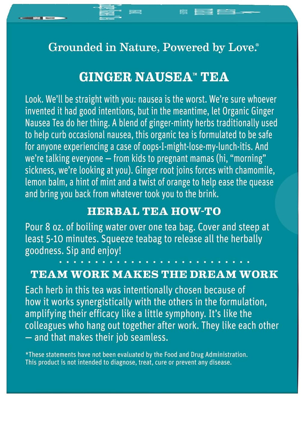 Soothing Ginger Nausea Tea