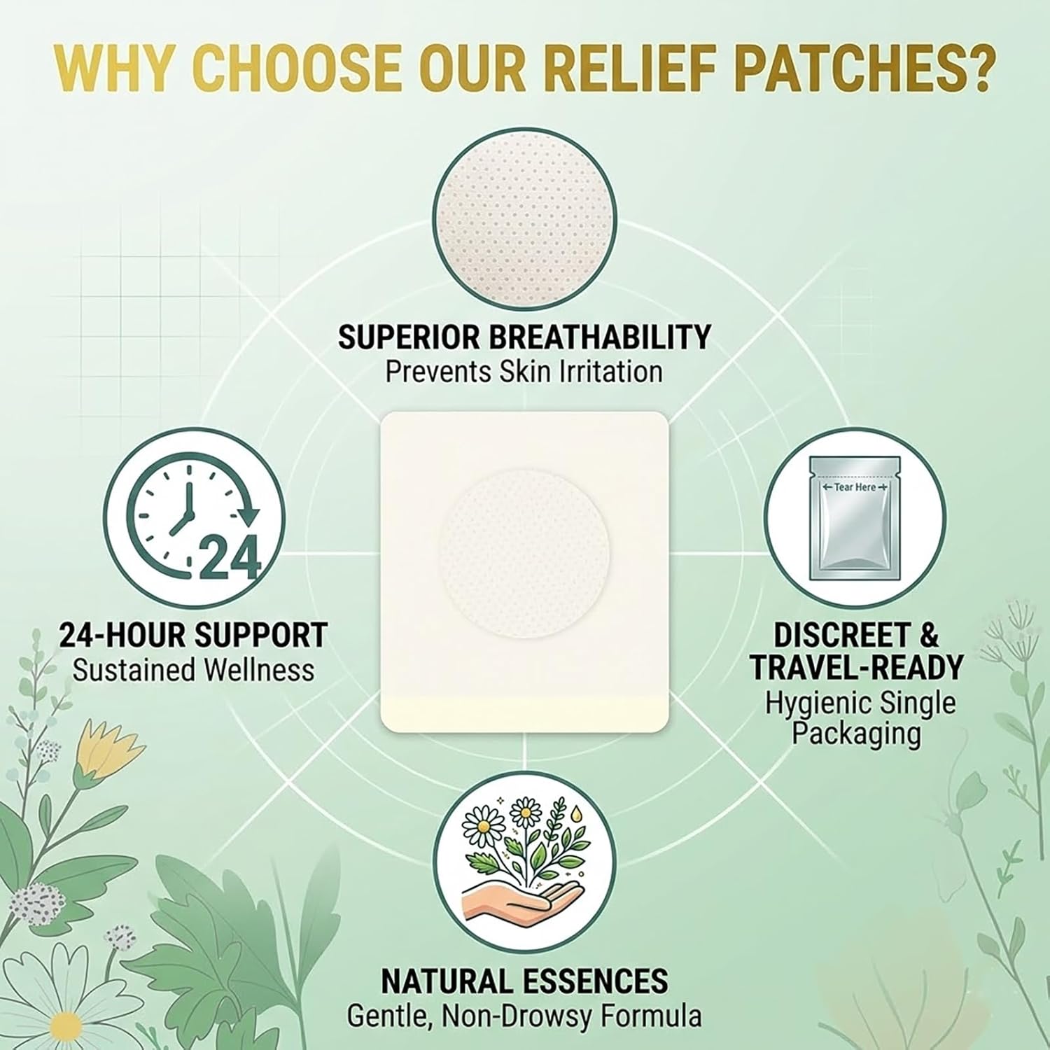 Gentle Nausea Relief Patches