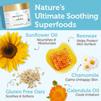 Healing Ointment for Babies - USDA Certified Organic Natural Moisturizer Gentle on Sensitive Skin Prone to Baby Eczema, Cradle Cap (Infant Seborrheic Dermatitis), Rashes, Hives 2Oz