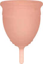 Soft Menstrual Cup – Reusable Period Cup – Made for Comfortable, Leak-Free Protection up to 12 Hours – BPA & Latex Free – Includes Cup & Carry Bag (Small, Desert Blush)
