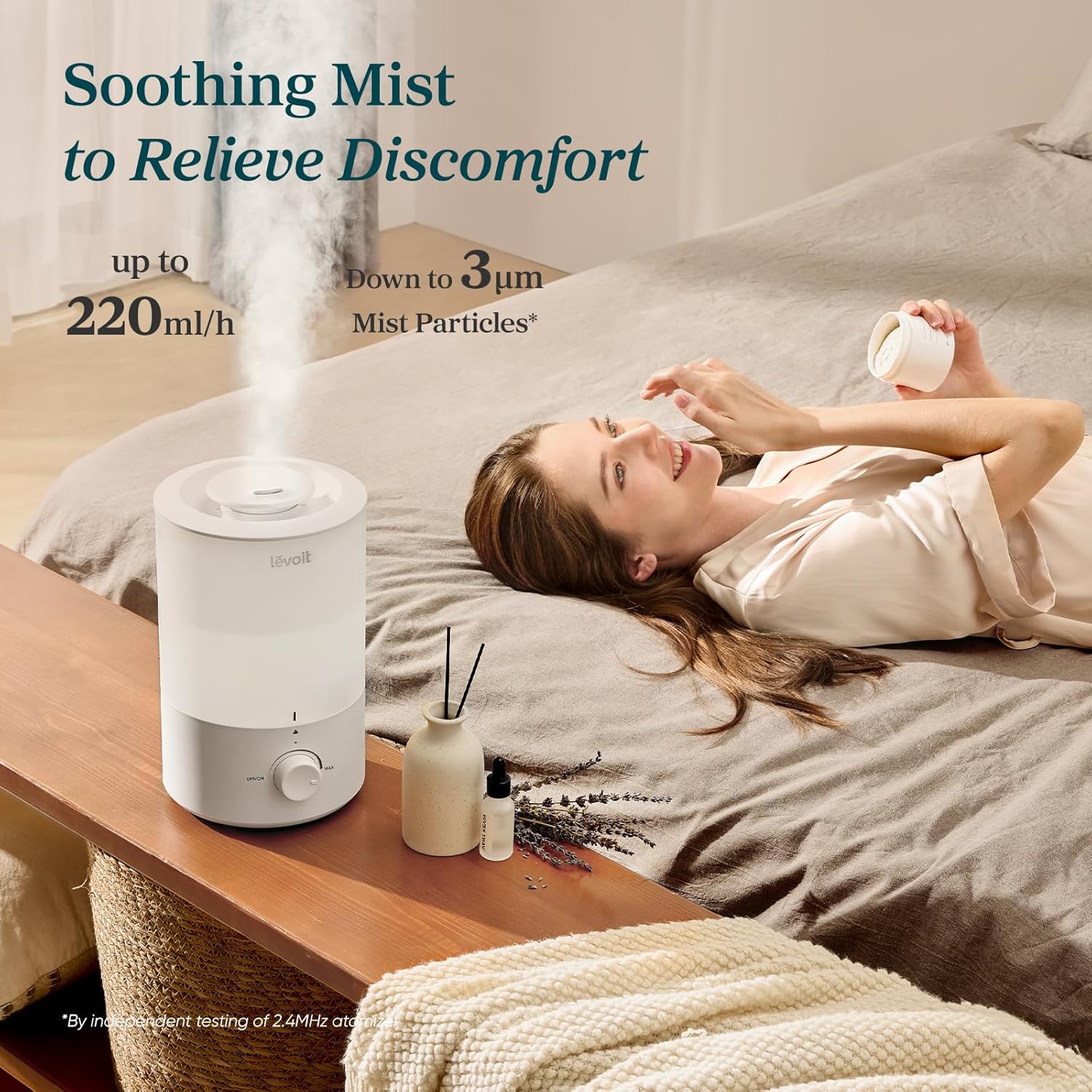Quiet Aromatherapy Humidifier for Relaxation