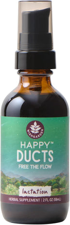 Herbs Happy Ducts Drops, Lactation Support for Breastfeeding Moms – Herbal Lactation Supplement for Clogged or Plugged Milk Ducts, Engorgement Support & Breast Comfort – 2 Oz