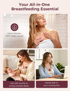 A1Pro Lactation Massager, Deep Vibration & Rapid Heating for Clog Relief & Efficient Pumping, Breastfeeding Essentials with Memory Function & Fast Charging, for Postpartum Mom