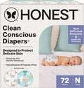 Comfort Dry Disposable Daytime Diapers for Sensitive Skin, Hypoallergenic, above It All + All the Alpacas, Club Box Size Newborn 72 Count