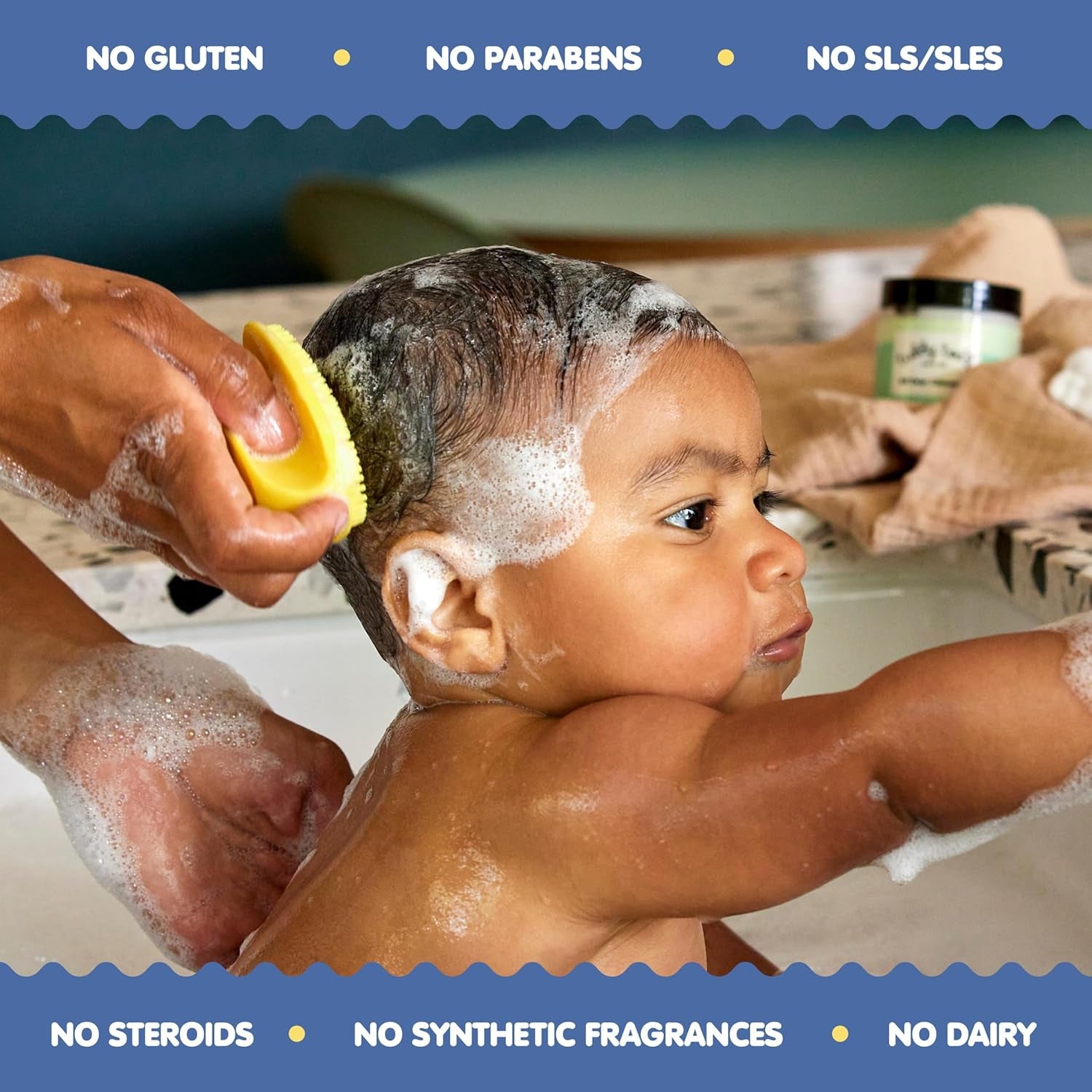 Cradle Cap Baby Hair Treatment Kit - Includes Bye-Bye Cradle Cap Gel, Cradle Cap Silicone Brush, & 3.5Oz All over Ointment - Gentle for Babies’ Sensitive Skin