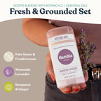 Humble Aluminum-Free Deodorant for Women & Men, Palo Santo, Lavender & Bergamot - Baking Soda-Free Natural Deodorant Stick for Sensitive Skin with Essential Oils for Long-Lasting Odor Control