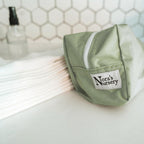 Reusable Baby Wipes, 100% Cotton Washcloths, Soft and Absorbent Towels for Newborn Bath and Face, Includes 20 Wipes with 1 Waterproof Pod for On-The-Go Moms, Ideal for Sensitive Skin