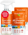 Everyday Cleaner Kit - Multipurpose Cleaner Spray, Kitchen Counter Cleaner, Natural Cleaning Products, Multi-Surface Household Solution, 16 Oz Reusable Empty Bottle + Two Fills, 3 Oz Ea.