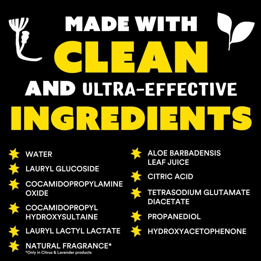 Liquid Dish Soap | Clean, Simple Ingredients | Extra Scrubbing Power | Unscented, 24 Oz - 2 Pack