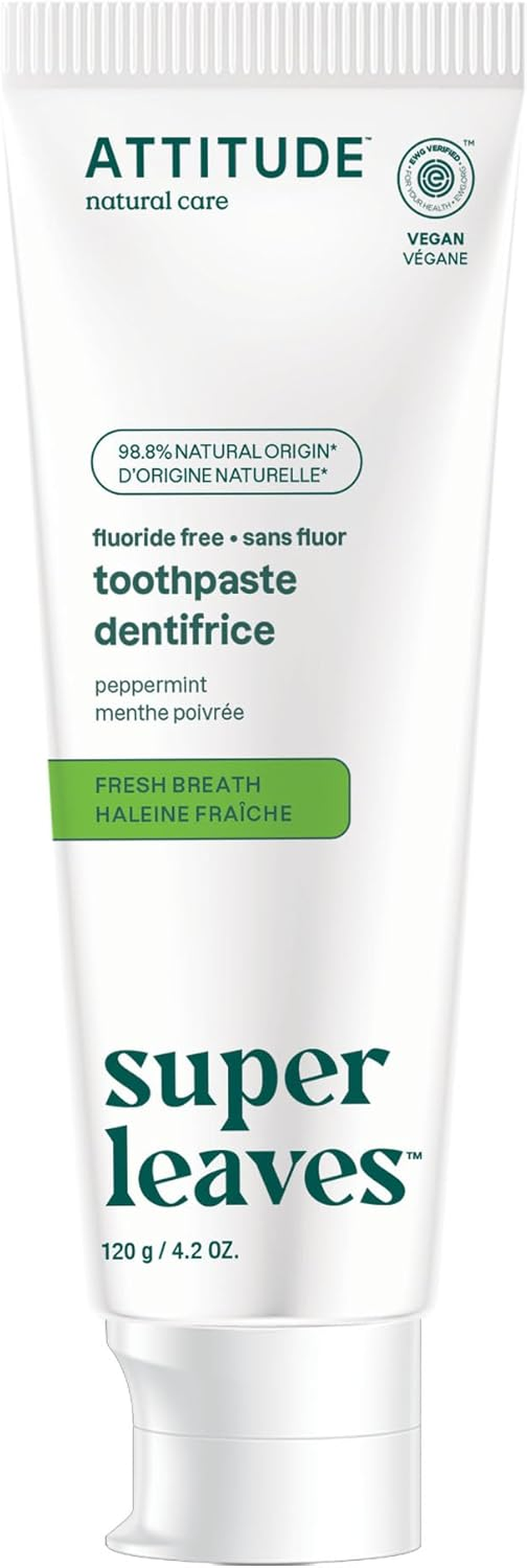 ATTITUDE Fresh Breath Toothpaste – Peppermint