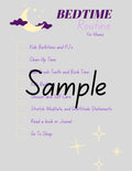 Mom’s Night Routine Checklist | Evening Reset & Self-Care Planner