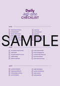Daily Self-Care Checklist for Moms