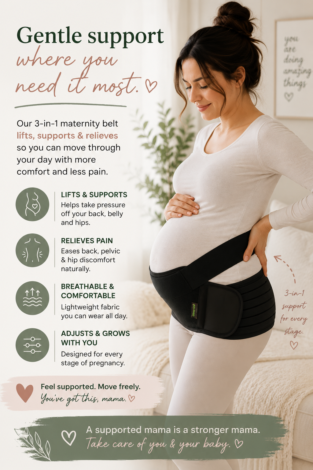 3-in-1 Maternity Support Belt