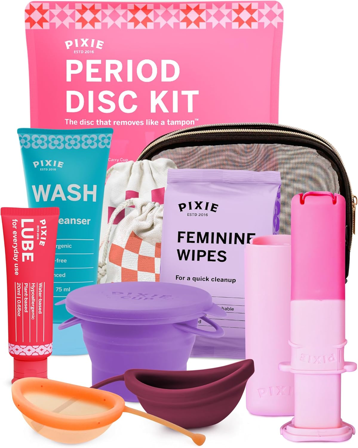 Pixie Menstrual Disc Starter Kit — Medical-Grade Silicone, All-Inclusive