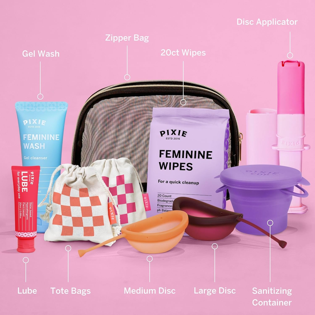 Pixie Menstrual Disc Starter Kit — Medical-Grade Silicone, All-Inclusive