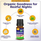Organic Nighttime Baby Tooth Oil for 4 Months+ (0.5 Fl Oz) - Baby Teething Relief Oil* for Soothing & Massage for Tiny Gums* - Organic Blend of Essential Oils & Sleepy Time Herbs*