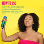 Kalahari Melon & Aloe Vera Multi-Tasking Leave in Conditioner Spray - 3-In-1 Hair Detangler Spray, Curl Refresher & Moisturizer for Dry, Curly & Textured Hair, 6.7 Ounce